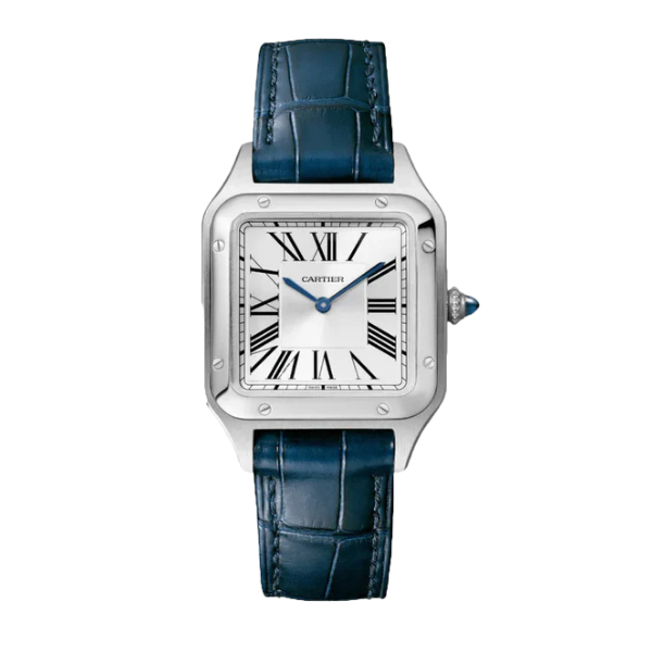 Cartier Dumont Bracelet Cuir Bleu