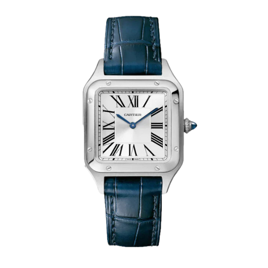 Cartier Dumont Bracelet Cuir Bleu