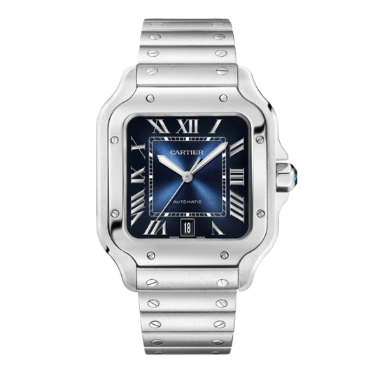 Cartier Santos Large Blue Dial