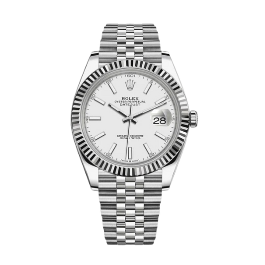 Rolex Montre Datejust 41 Blanc Jubilé