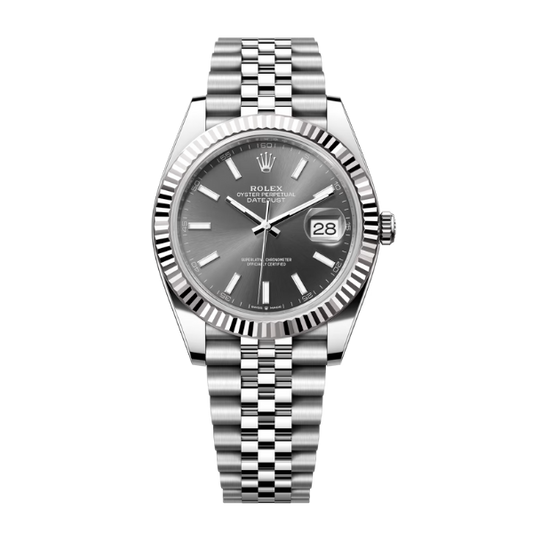 Rolex Date Just Grey Dial 41 mm