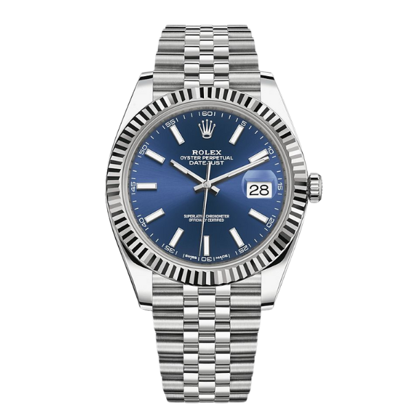 Rolex Datejust Bleu Dial acier Oystersteel 41 mm