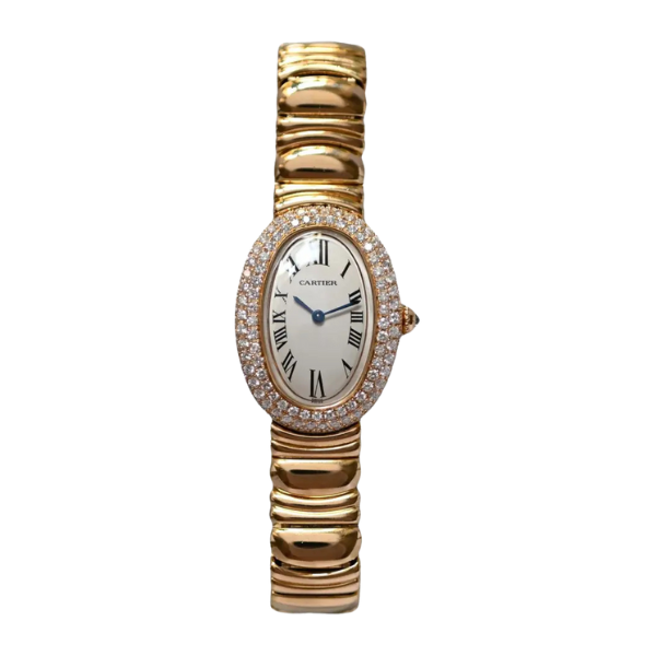 Cartier Montre en or jaune Baignoire