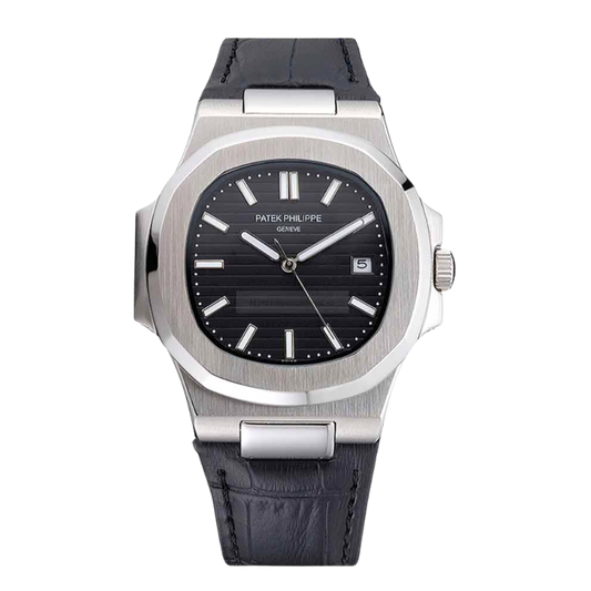 Patek Philippe Nautilus Cuir noir