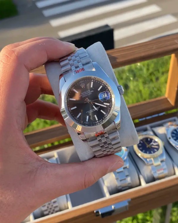 Rolex Date Just Grey Dial 41 mm