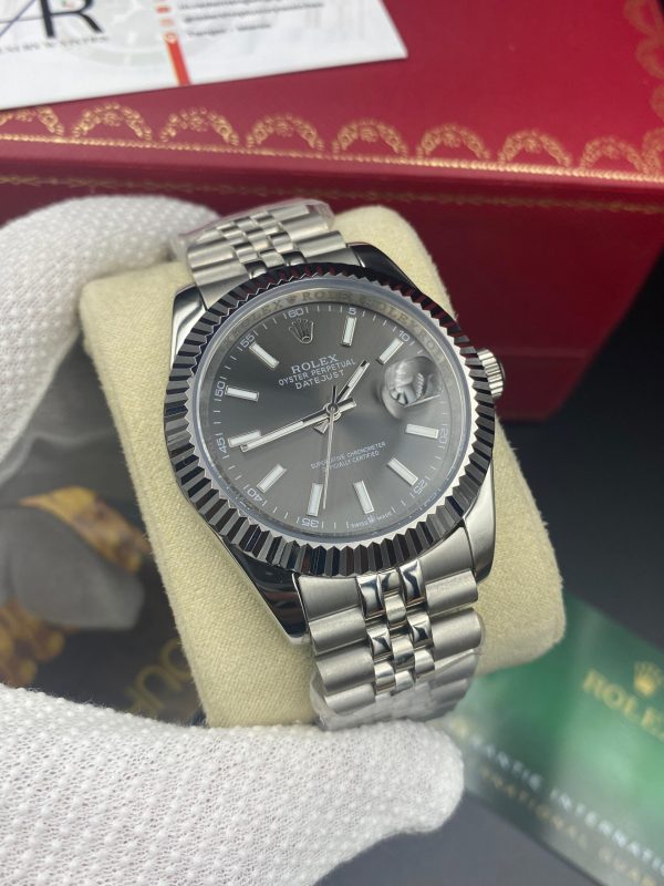 Rolex Date Just Grey Dial 41 mm