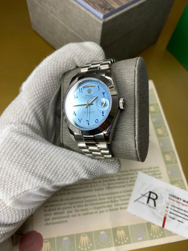 Rolex Day-date Ice blue Arabic Dial