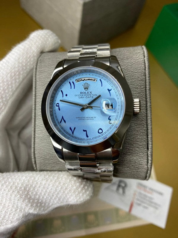 Rolex Day-date Ice blue Arabic Dial