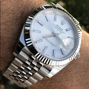 Rolex Montre Datejust 41 Blanc Jubilé