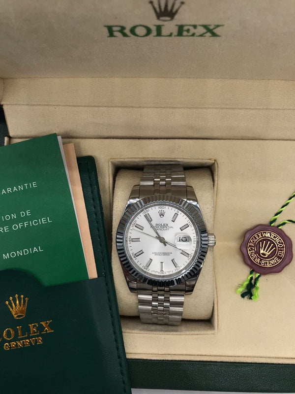 Rolex Montre Datejust 41 Blanc Jubilé